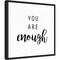 Quotable III by Anna Hambly 16-in. W x 16-in. H. Canvas Wall Art Print Framed in Black